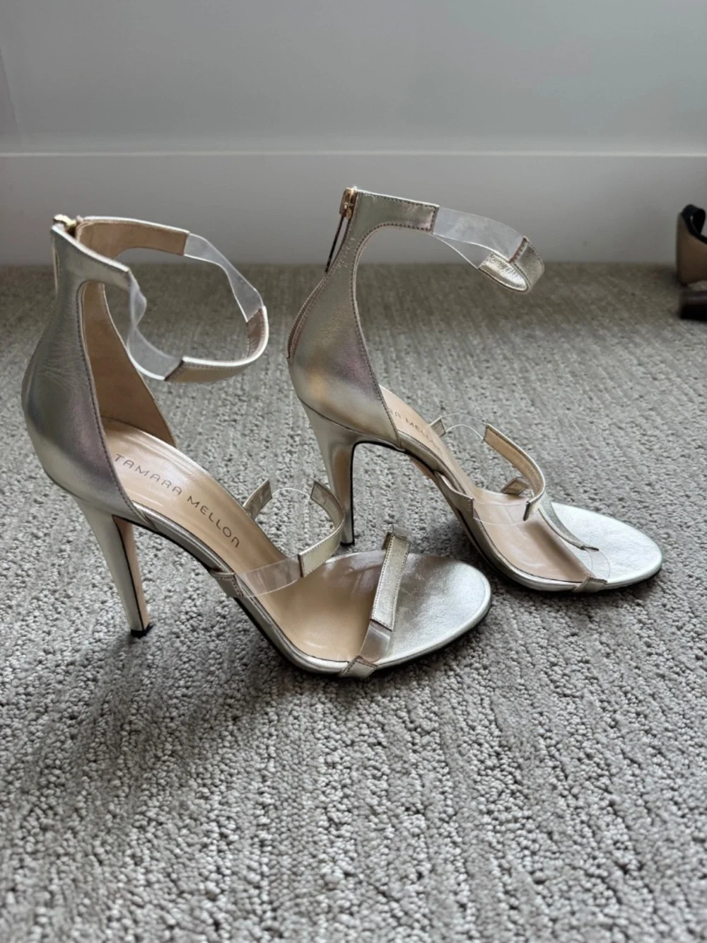 Tamara Mellon clear silver